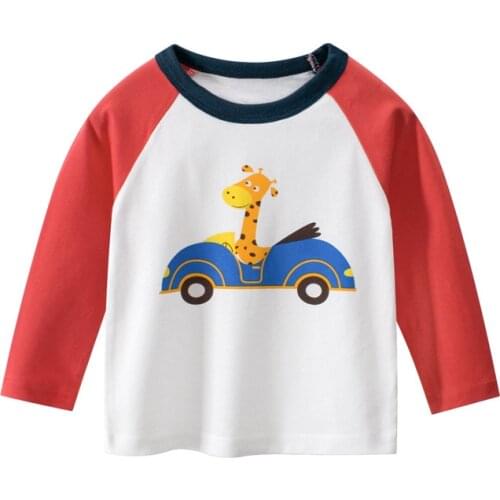 Car T Shirt Toddler Kid Baby Boy Clothes Long Sleeve Autumn Winter Basic Tee Cotton Cute Sweet tshirt Infant Outfit