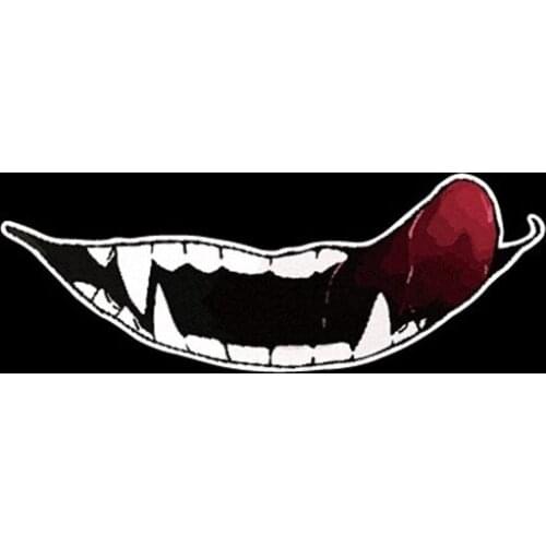 STICKY Scary Devil Smile Anime Car Sticker Decal Decor Waterproof Motorcycle Off-road Laptop Trunk Guitar PVC Vinyl Stickers