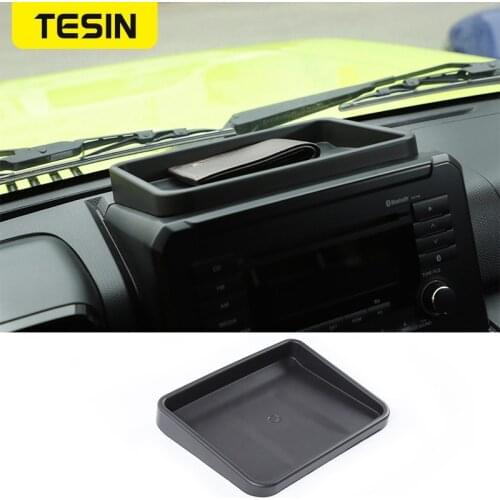 TESIN Stowing Tidying For Suzuki Jimny Car Dashboard Console Storage Box Organizer Interior Accessories For Suzuki Jimny 2019