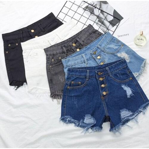M-5XL Fashion Casual Summer Cool Women Denim booty Shorts high Waists Fur-lined Leg-openings Plus size Sexy Short Jeans 3091516