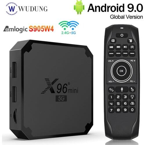 2021 X96 MINI 5G Smart TV Box Android 9.0 TVBOX Amlogic S905W4 Quad Core H.265 4K 2.4G 5G Dual Wifi Media Player Set Top Box