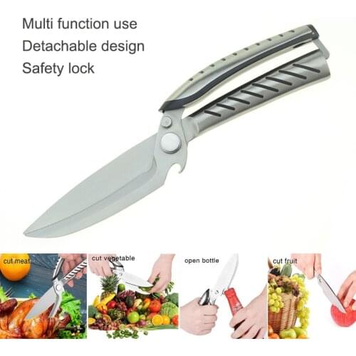 Multifunctional Kitchen Scissors Stainless Steel Smart Sharp blade fruit vegetable cutting detachable design kitchen shears