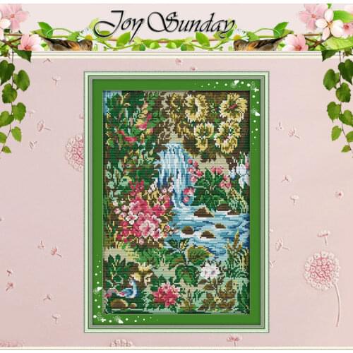 Stream Patterns Counted Cross Stitch 11CT 14CT Cross Stitch Set Wholesale scenery Cross-stitch Kit Embroidery Needlework