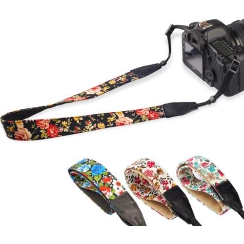 NEW 1pcs Camera Shoulder Strap Neck Belt Vintage Chinese Flower Style Durable Cotton Universal Straps for Canon for Nikon DSLR