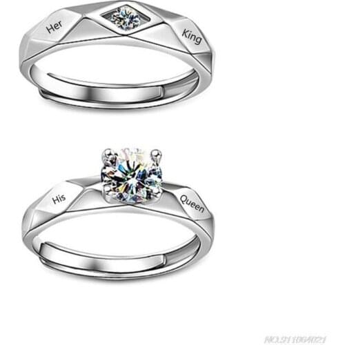 Couple Rings Wedding Rings Men Women Alloy Ring Sets Romantic Jewelry Couples Ring for Lovers Anniversary Accessories wholesales