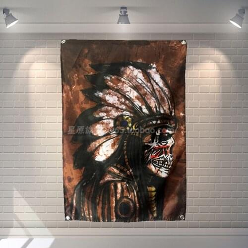 Rock Band Heavy Metal Music Posters Retro Loft Cloth Art Flag Banner Wall Hanging Tapestry Bedroom Dormitory Home Decoration