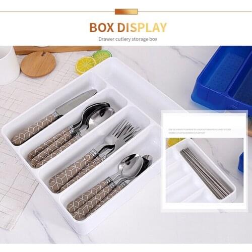 Practical Drawer Organizer Tray Spoon Cutlery Separation Finishing Storage Box Cutlery Organizer kitchen accessories organizer