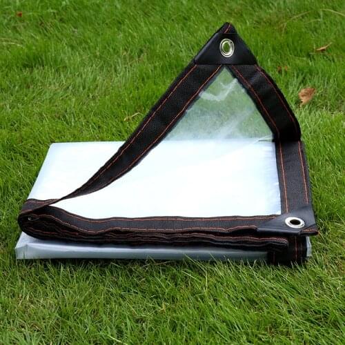 Transparent Rainproof Shade Cloth Tarpaulin Lightweight Waterproof Tarp Cover Tent Rain Protect Balcony Flower Plants Shelter