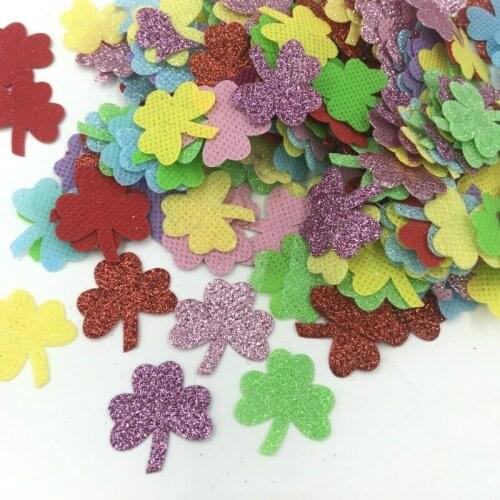 DIY 200pcs Mixed Colors Glitter Sequins Felt Appliques scrapbooking crafts 25mm