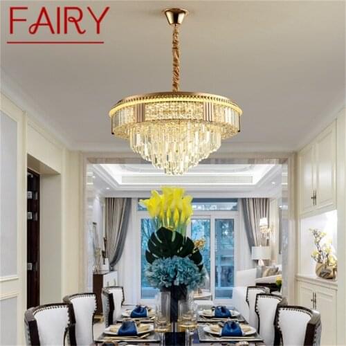 FAIRY Gold Chandelier Fixtures Pendant Lamp Postmodern Luxury Light Home LED for Living Dining Room