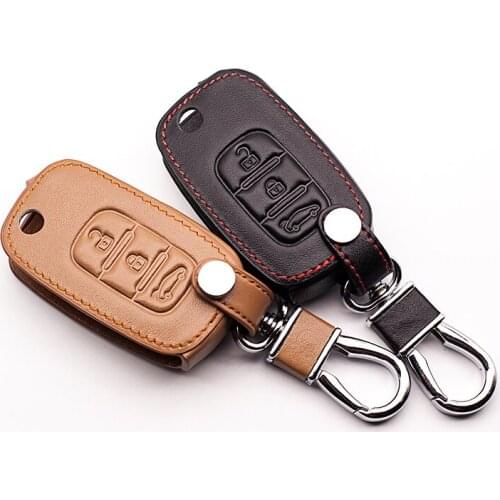Folding Leather Car Key Case for LADA Sedan Largus Granta Kalina Vesta X-Ray X-Ray Cover Remote Key Fob Protect Set starline a91