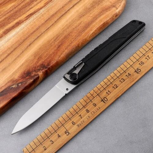 Pocket tactics outdoor 440C blade nylon fiberglass handle camping hunting defensive EDC tool Kitchen fruit folding knife