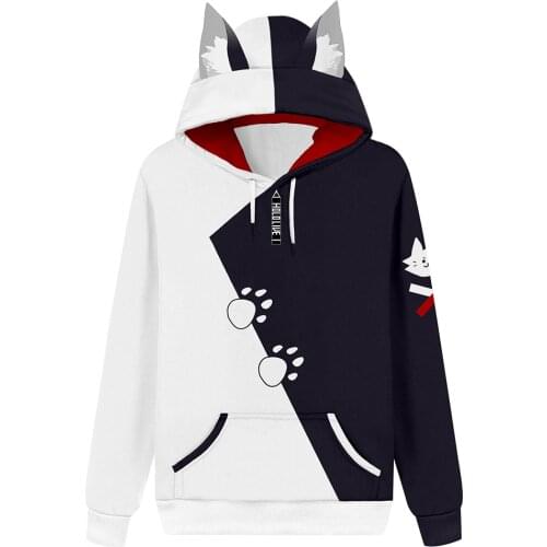 Hololive VTuber Ookami Mio Cosplay Hoodie 3D Printed Sweatshirt Men Women Casual Streetwear Pullover
