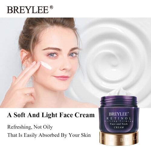 BREYLEE Retinol Firming Face Cream Lifting Neck Anti-Aging Remove Wrinkles Night Day Moisturizer Whitening Serum Face Skin Care