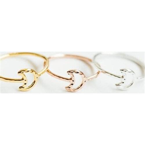 Fashion crescent moon knuckle rings rings for women color