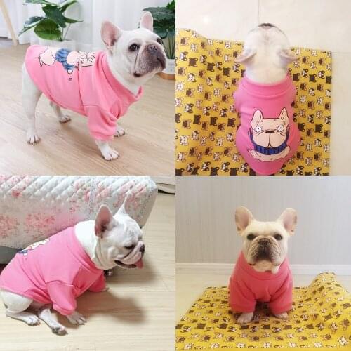 Pet Winter Coat Pug Clothes French Bulldog Clothing Frenchies Dog Hoodie Bulldog Costume Apparel Dropship Pet Outfit Garment
