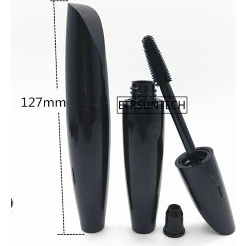 100pcs 15ml Empty Mascara Tube Black Color Eyelash Cosmetic Container Refillable Bottle Thin Eyelash Brush Bottle F2334