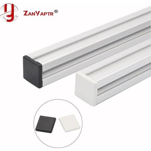 100pcs Plastic End Cap Cover Plate black or white for EU Aluminum Profile 2020 Endcap