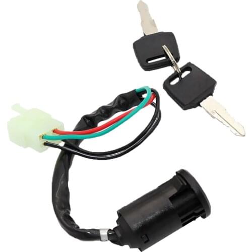 4 WIRE MALE IGNITION KEY SWITCH 50cc 110cc 125cc 150cc ATV POCKET BIKE