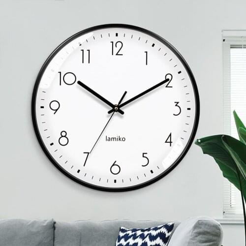 Clock wall clock living room clock Nordic simple home clock decoration fashion light luxury hanging performance generation