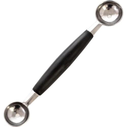 Double Headed Stainless Steel Fruit Baller Scoop Mini Ice Cream Scoop Plastic Multifunctional Kitchen Accessories Tool