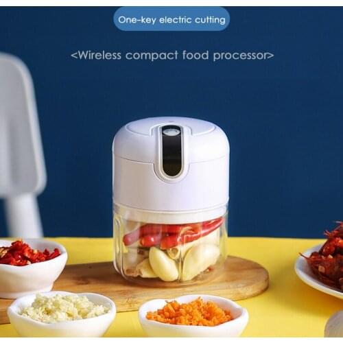 Electric Mini Food Garlic Vegetable Chopper Grinder Crusher Press For Nut Meat Fruit Rechargeable Onion Multi-function Processor
