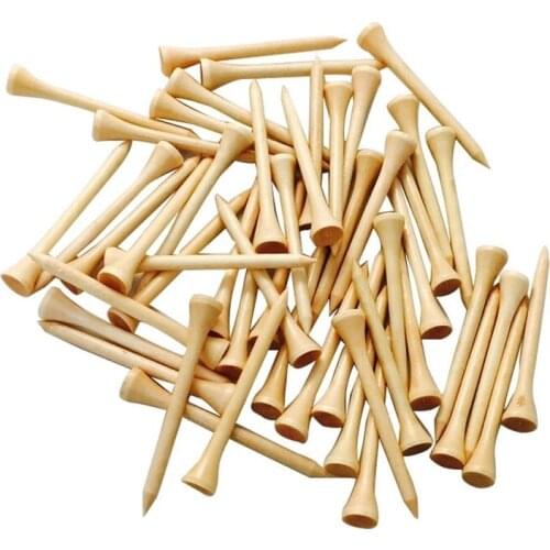 Wooden Golf Tees Wood Golf Tee Holder Golf Nails 42mm 54mm 70mm 83mm 100Pcs/Pack