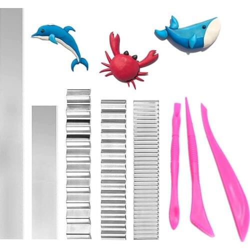 Clay Slicer Blade,8Pcs Flexible Polymer Clay Cutter Slicing Tools For DIY Craft Cutting Shaping Modelling Sculpting