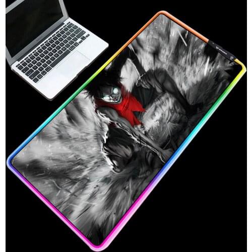 Mairuige RGB mouse pad multi size dark boy pattern desk pad LED light usb interface keyboard pad