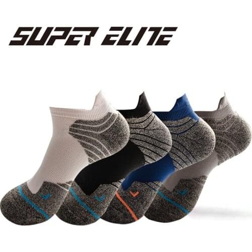 Super Elite 6 Pairs/Lot Anti-slip Cycling Socks 2021 Breathable Cycling Team Men Socks Fishing Football Climbing Sports Socks