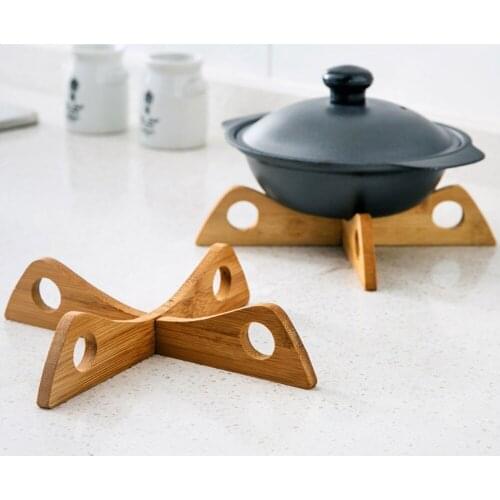 OTHERHOUSE Creative Wooden Coaster Placemat Cup Bowel Pot Mat Pad Holder Tableware Mats Cooker Kitchenware Pads Multifunctional