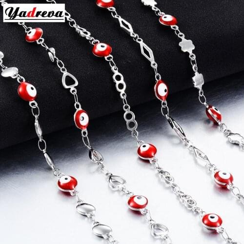 New Stainless Steel Ladies Personality Devils Eye Necklace Stylish Stainless Steel Jewelry