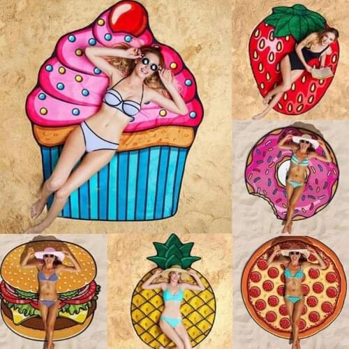 Beach Mat Round Mandala Towel Travel Shawl Blanket Sarong Beach Cover Wrap Bandana Round Summer Beach Blanket