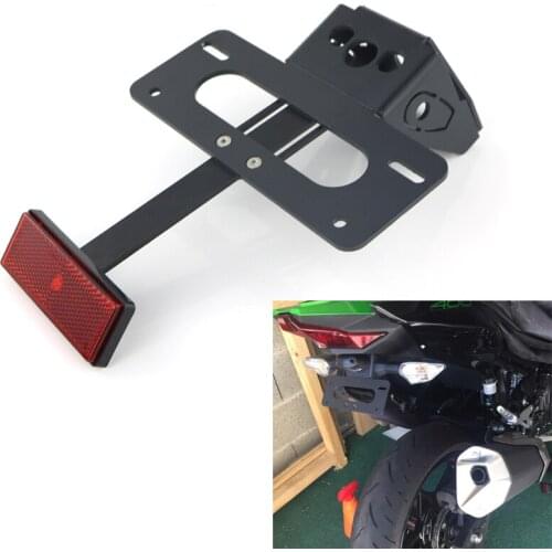 Fit For KAWASAKI Ninja 400 2018 2019 Rear Tail Tidy Fender Eliminator License Plate Frame Holder Bracket Motorcycle Aluminum