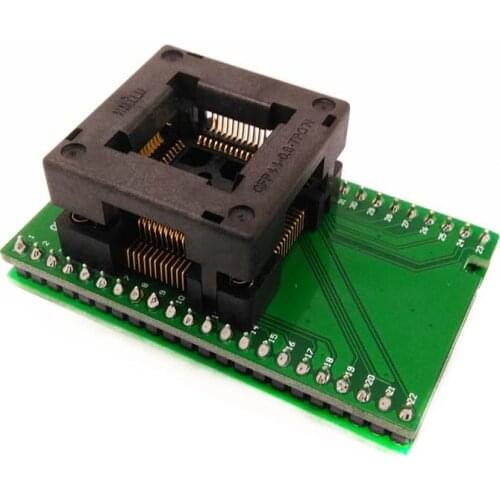 QFP44-0.8mm Dual-board Programming Socket Adapter Car Chip QFP44