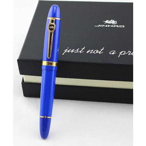 Luxury Pen Gift Set Jinhao Fountain Pen Medium or Curved 1.0mm Nib Heavy Black Pen Christmas Business Gifts Canetas