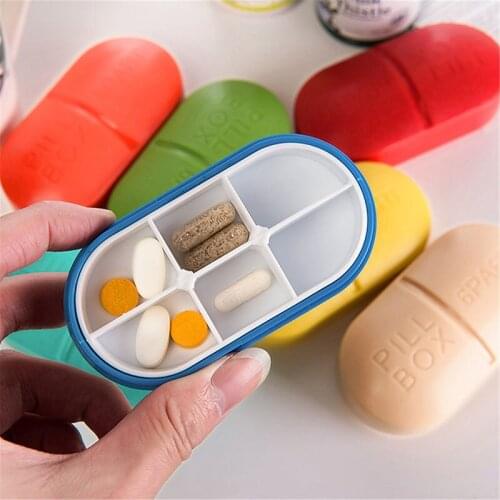 1pc Mini Pill Box Foldable Container Drug Tablet Storage Travel Drug Case Holder Mini Cute Plastic Pill Box Medicine Case