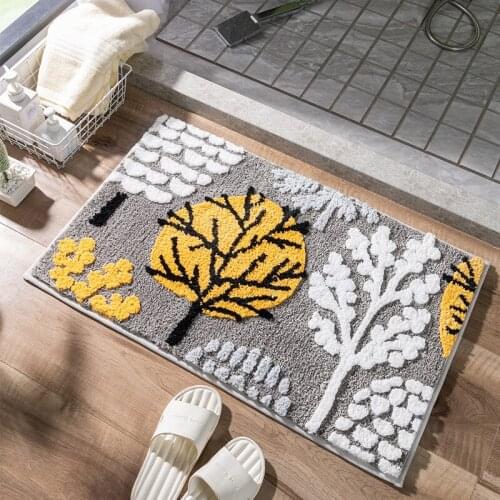 Ins Modern minimalist cartoon style rugs and carpets for home living room, which is non-slip and highly absorbent.bath mat