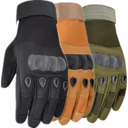 Hard Knuckle Tactical Gloves Military Full Finger Tactical Military Gloves Men Shooting Airsoft Paintball Bicycle Combat Gloves