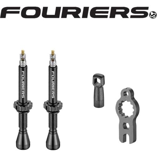FOURIERS VL-TUS-F Road Bike Vacuum Tire Nozzle Bicycle Tubeless Presta Valve Stem Tubeless valve Extender
