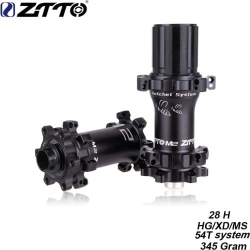 ZTTO M2 MTB 28 Hole Hub Straightpull Ultralight HG XD MS 54T System 28H Hub Disc Brake for 12 speed Thru Axle QR 28h Bicycle Hub