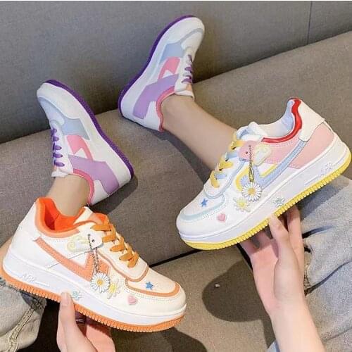 2021 Spring New Platform Sneakers Women Shoes Student Shoes Women Sneakers Shoes Fashion Casual Shoes Plus Size 42