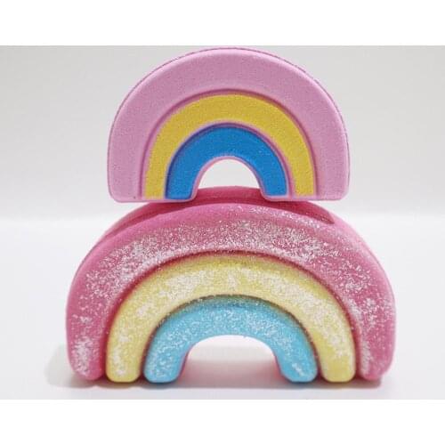 2 Styles Natural Skin Care Cloud Rainbow Bath Salt Bubble Moisturizing Supplies Bath Ball Exfoliating Bombs Essential S2W7