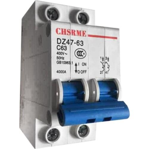 2P 63A DC250V MCB Solar Energy Photovoltaic (pv) Solar DC Circuit Breaker