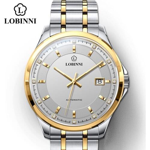 Japan SIEKO Automatic Fashion Business Movement Royal Design Men Top Switzerland Brand Calendar Male Mechanical Wrist Watch