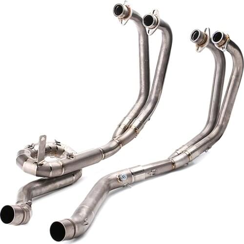 For Yamaha YZF R3 R25 MT-03 MT03 Slip-On Motorcycle Exhaust Pipe System Titanium Alloy Front Tube Headers for 51mm Mufflers