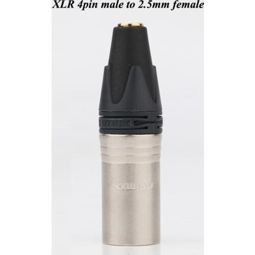 HIFI NEUTRIK 4.4mm/3.5mm/2.5mm TRRS Balanced Female to 4pin Balanced XLR Male Converter Adapter