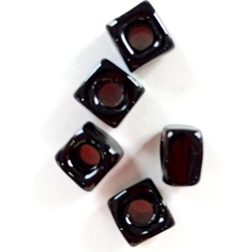 Italian Murano Handmade Black 5 Piece Glass Necklace Beads