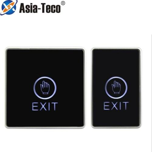 86*50mm Backlight Push Touch Exit Button Infrared Contactless Door Release Switch for access Control System With LED Indicator