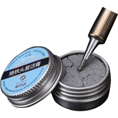 Mini Lead-Free Soldering Iron Tip Refresher Resurrection Cream Clean Paste for Oxide Soldering Tips Cleaning